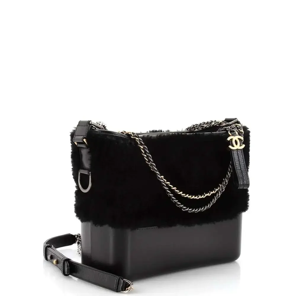 Chanel Gabrielle Hobo Shearling And #149561C19B - Picture 3 of 9